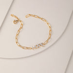 Hope Diamond Paperclip Bracelet, 14K Gold Vermeil, 1/4 ct Lab Grown Diamond-5