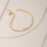 Hope Diamond Paperclip Bracelet, 14K Gold Vermeil, 1/4 ct Lab Grown Diamond-5