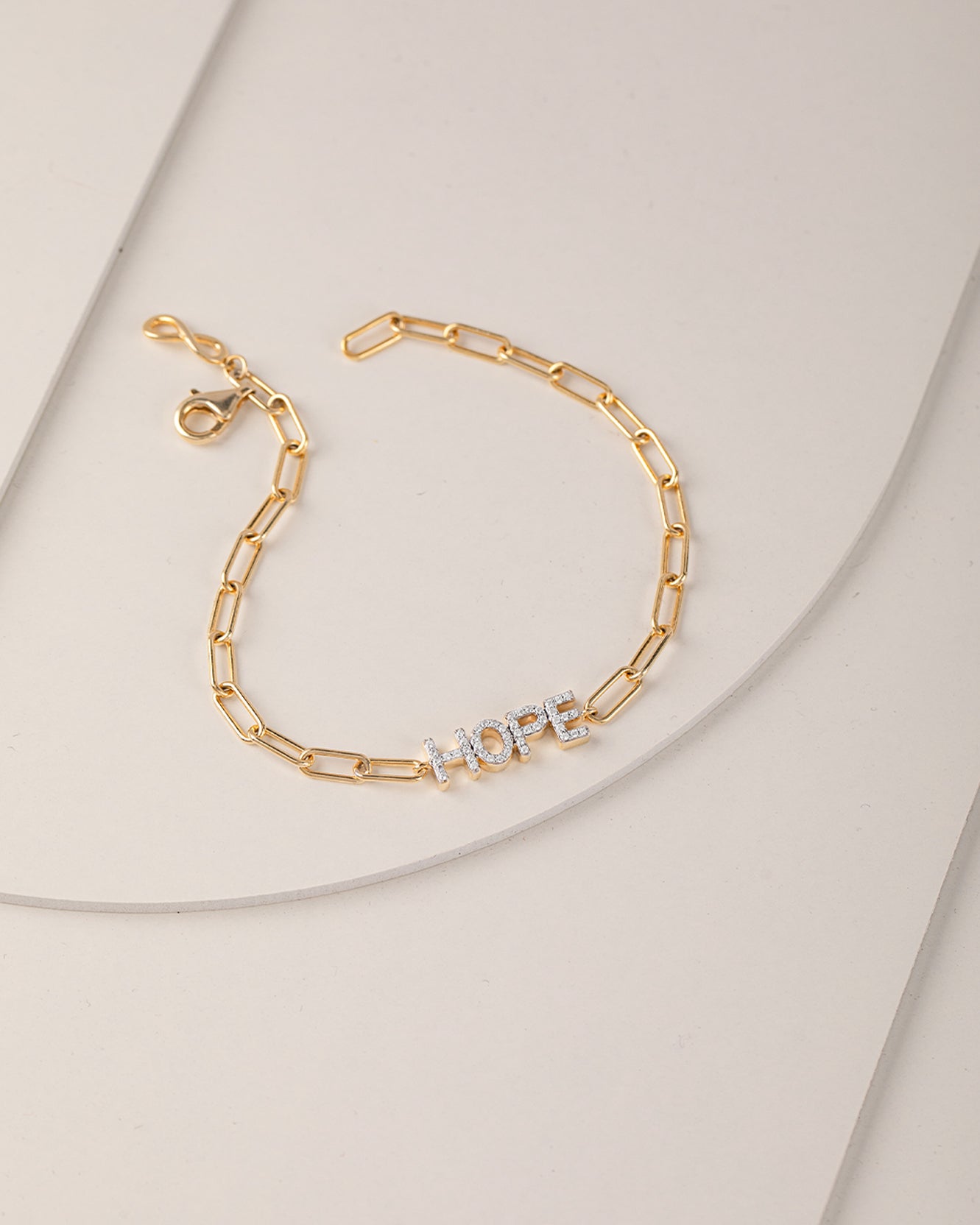Hope Diamond Paperclip Bracelet, 14K Gold Vermeil, 1/4 ct Lab Grown Diamond-5