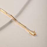 Station Bar Diamond Link Bracelet, 14K Gold Vermeil, 1 ct Lab Grown Diamond-5