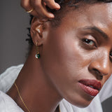 Harmony Pearl Malachite Ovate Drops, 14K Gold Vermeil-2