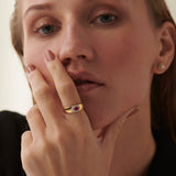 Created Ruby Halo Diamond Band, 14K Solid Gold, 1/6 ct Lab Grown Diamond-2