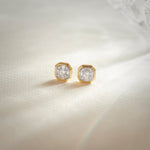 Octa Diamond Earrings, 14K Gold Vermeil, 3/8 ct Lab Grown Diamond-6
