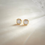 Octa Diamond Earrings, 14K Solid Gold, 3/8 ct Lab Grown Diamond-6