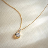 Octa Diamond Necklace, 14K Gold Vermeil, 1/4 ct Lab Grown Diamond-6