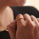 Bezel Solitaire Ring, 14K Solid Gold, 1/3 ct Lab Grown Diamond-4