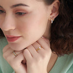Trio Stackable Diamond Band, 14K Gold Vermeil, 1/4 ct Lab Grown Diamond-6