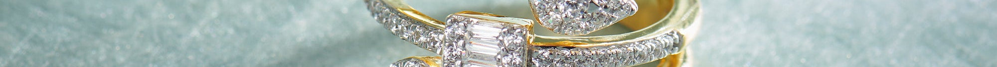 Glint Diamond Coil Ring, 14K Solid Gold, 5/8 ct Lab Grown Diamond-1