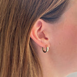 Gold Mini Hoops, 10K Solid Gold-4