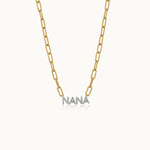 Nana Diamond Paperclip Necklace, 14K Gold Vermeil, 1/4 ct Lab Grown Diamond-3