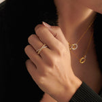 Criss Cross Diamond Ring, 14K Gold Vermeil, 1/2 ct Lab Grown Diamond-5
