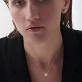 Classic Pearl Diamond Necklace, 14K Gold Vermeil, 1/5 ct Lab Grown Diamond-4