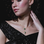 Harmony Pearl Malachite Necklace, 14K Gold Vermeil-4