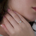 Heart Pave Diamond Ring, 14K Solid Gold, 1/6 ct Lab Grown Diamond-5