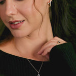 Teardrop Diamond Necklace, 14K Gold Vermeil, 1/6 ct Lab Grown Diamond-4