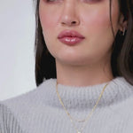 Interlocked Round Diamond Necklace, 14K Gold Vermeil, 1/3 ct Lab Grown Diamond-4