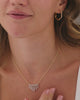 Shimmer Fringes Necklace, 14K Gold Vermeil, 1/2 ct Lab Grown Diamond-3