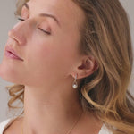 Teardrop Diamond Drop Earrings, 14K Gold Vermeil, 1/3 ct Lab Grown Diamond-3