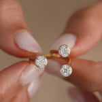 Contemporary Open Diamond Band, 14K Gold Vermeil, 1/2 ct Lab Grown Diamond-4