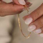 Line Diamond Oval Bracelet, 14K Gold Vermeil, 5/8 ct Lab Grown Diamond-4