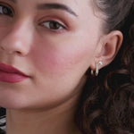 Classic Pear Diamond Hoops, 14K Gold Vermeil, 1/4 ct Lab Grown Diamond-4