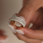 Marquise Diamond Eternity Band, 14K Solid Gold, 1 ct Lab Grown Diamond-4