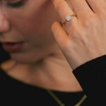 Shield Diamond Lariat Necklace, 14K Gold Vermeil, 1/5 ct Lab Grown Diamond-4