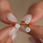 Contemporary Open Diamond Band, 14K Solid Gold, 1/2 ct Lab Grown Diamond-4
