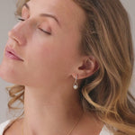 Teardrop Diamond Drop Earrings, 14K Solid Gold, 1/3 ct Lab Grown Diamond-3