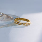 Minimalist Diamond Stackable Band